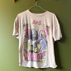Bob Marley Graphic T-Shirt - Cream